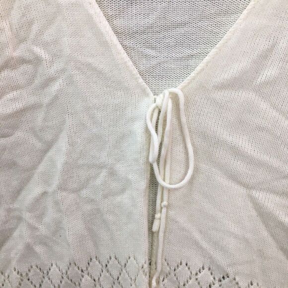 Fionini International Plus Long Sleeve Cream Knit Cardigan Size 22/24 Womens - Picture 2 of 12